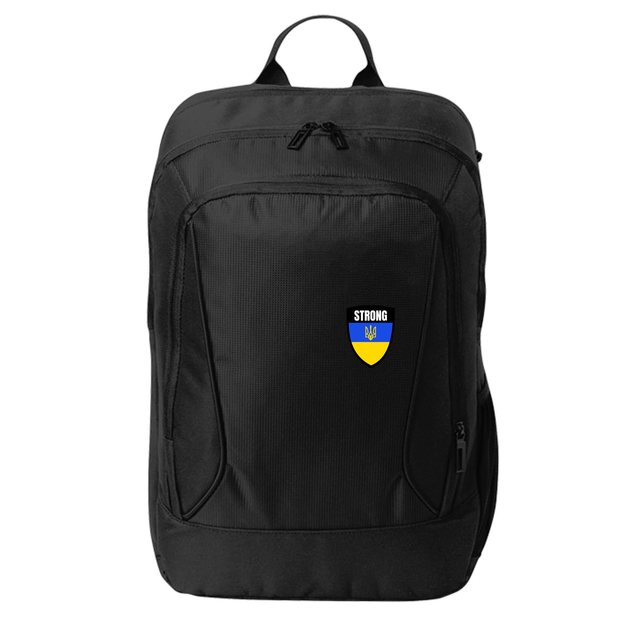 Strong Tactical Support Ukrainian Flag Shield I Stand With Ukraine Military City Backpack