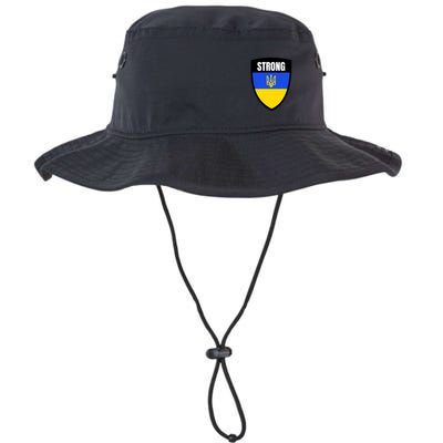 Strong Tactical Support Ukrainian Flag Shield I Stand With Ukraine Military Bucket Hat