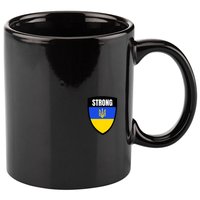 Strong Tactical Support Ukrainian Flag Shield I Stand With Ukraine Military 11oz C Handle Ceramic Mug