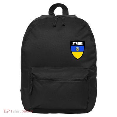 Strong Tactical Support Ukrainian Flag Shield I Stand With Ukraine Military 16 in Basic Backpack