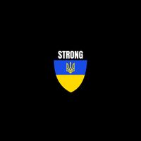 Strong Tactical Support Ukrainian Flag Shield I Stand With Ukraine Military 16 in Basic Backpack