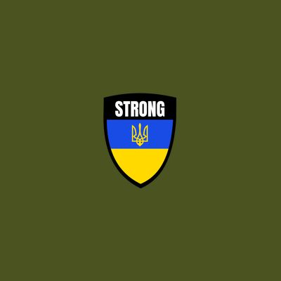 Strong Tactical Support Ukrainian Flag Shield I Stand With Ukraine Military T-Shirt