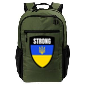 Strong Tactical Support Ukrainian Flag Shield I Stand With Ukraine Military Daily Commute Backpack