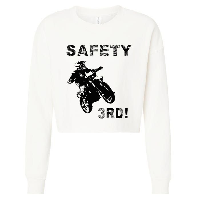 Safety Third Cropped Pullover Crew