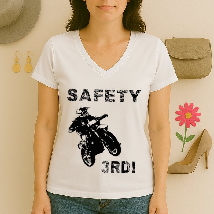 Safety Third Women's V-Neck T-Shirt