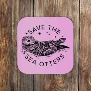 Save The Sea Otters Coaster