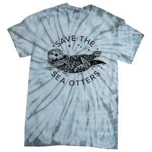 Save The Sea Otters Tie-Dye T-Shirt