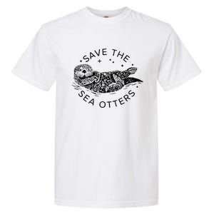 Save The Sea Otters Garment-Dyed Heavyweight T-Shirt