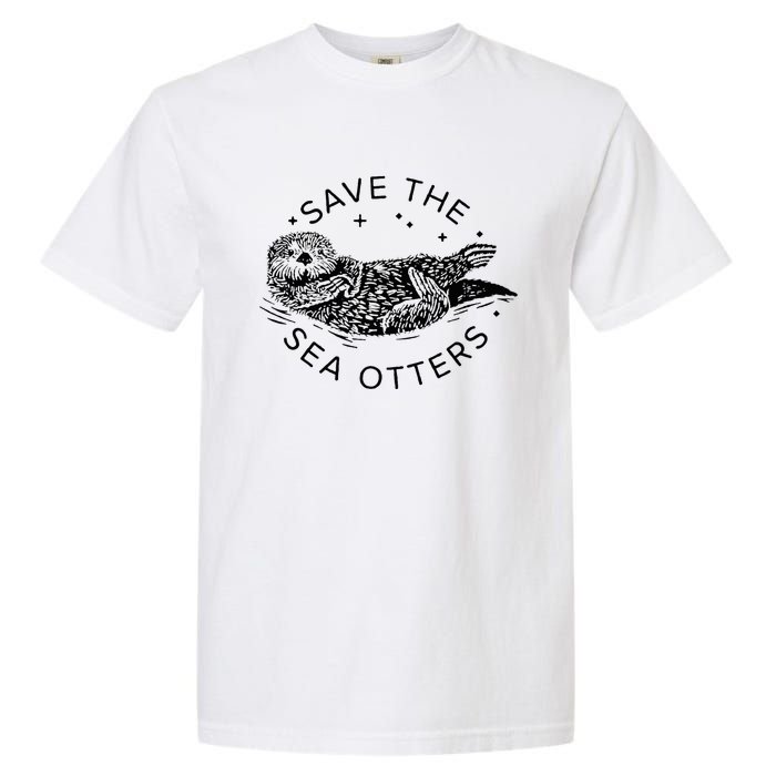 Save The Sea Otters Garment-Dyed Heavyweight T-Shirt