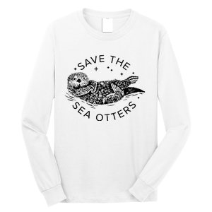 Save The Sea Otters Long Sleeve Shirt