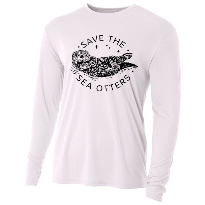 Save The Sea Otters Cooling Performance Long Sleeve Crew