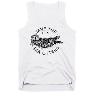 Save The Sea Otters Tank Top