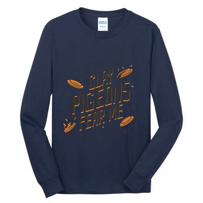 Skeet Trap ShootingSporting Clay Shooting Vest Tsh Tall Long Sleeve T-Shirt