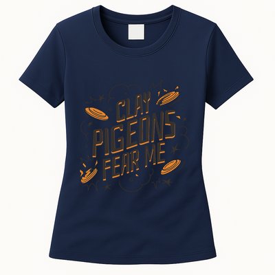 Skeet Trap ShootingSporting Clay Shooting Vest Tsh Womens T-Shirt
