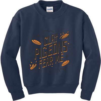 Skeet Trap ShootingSporting Clay Shooting Vest Tsh Kids Sweatshirt