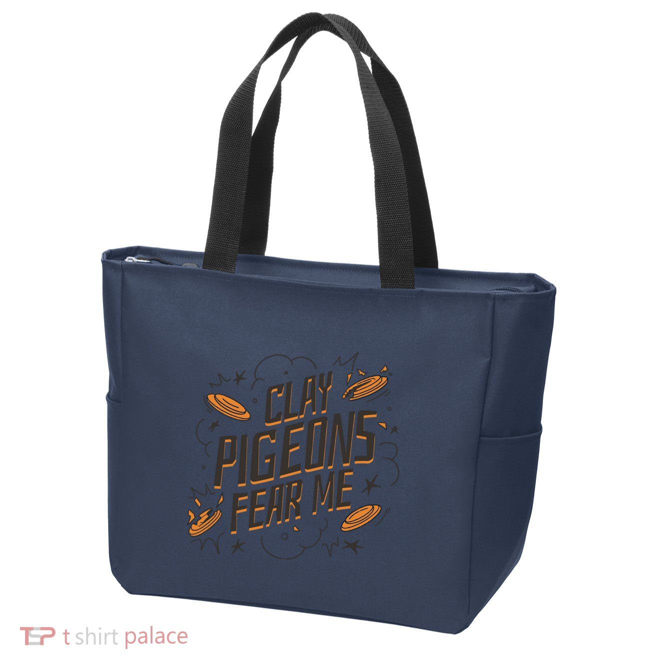 Skeet Trap ShootingSporting Clay Shooting Vest Tsh Zip Tote Bag