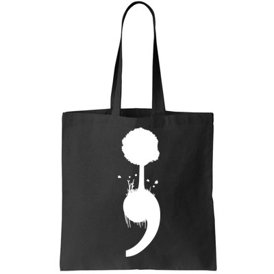 Semicolon Tree Suicide Prevention Bag