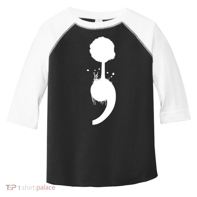 Semicolon Tree Suicide Prevention Toddler Fine Jersey T-Shirt