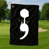 Semicolon Tree Suicide Prevention Golf Towel