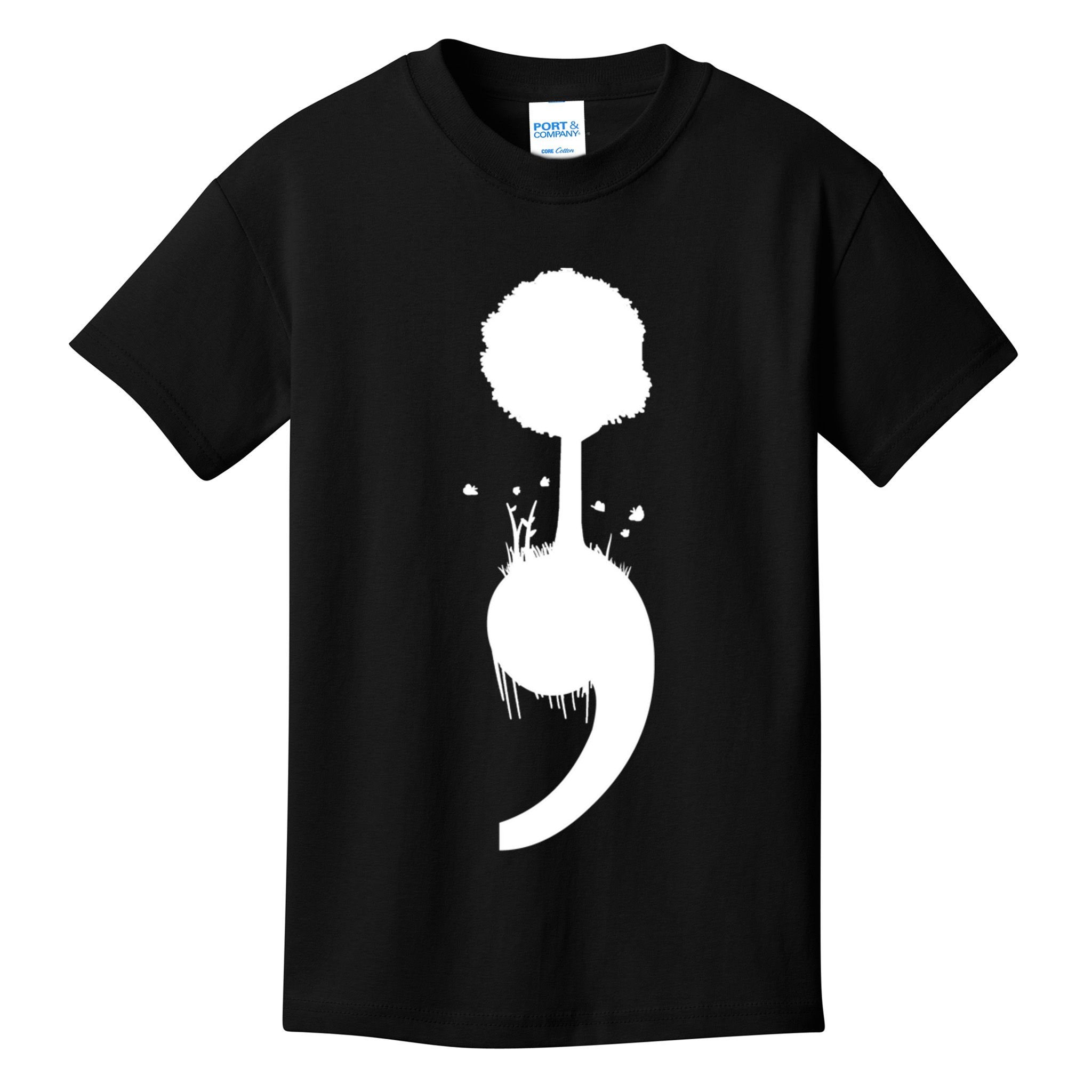 Semicolon Tree Suicide Prevention Kids T-Shirt