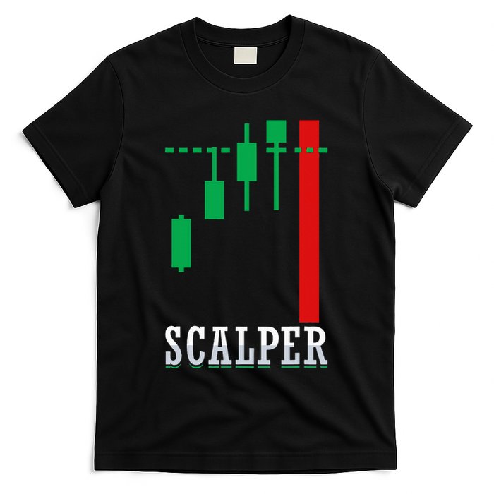 Scalper Trader Stock Market Forex Crypto Gift For Dad Trader T-Shirt