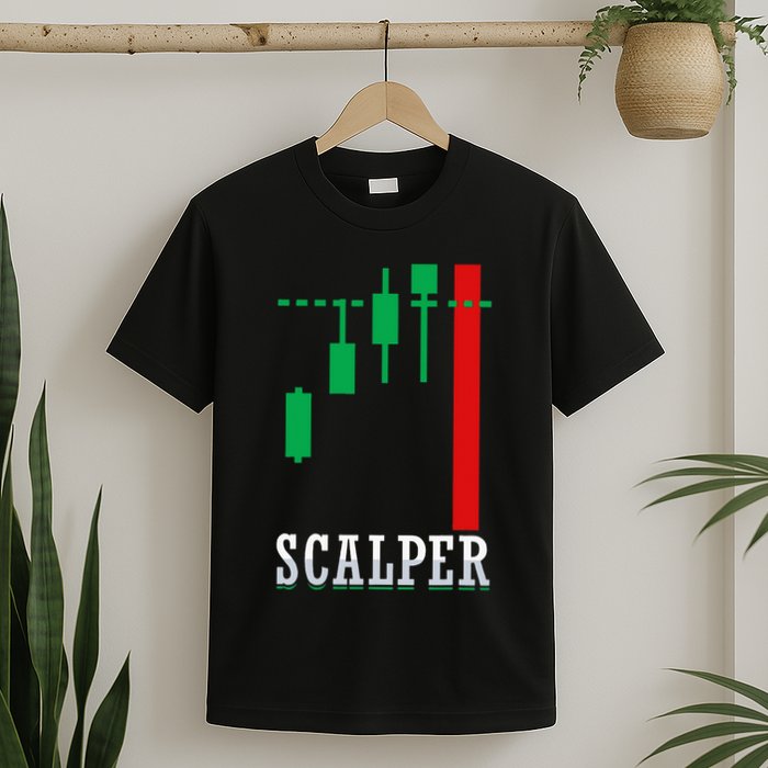 Scalper Trader Stock Market Forex Crypto Gift For Dad Trader T-Shirt