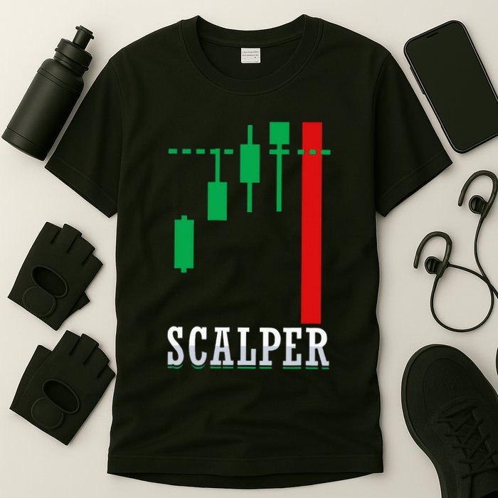 Scalper Trader Stock Market Forex Crypto Gift For Dad Trader T-Shirt