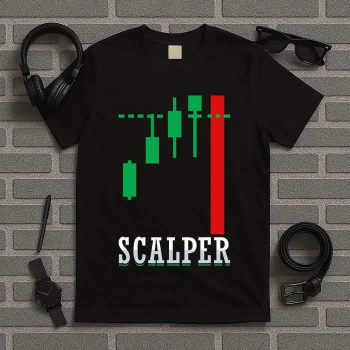 Scalper Trader Stock Market Forex Crypto Gift For Dad Trader T-Shirt