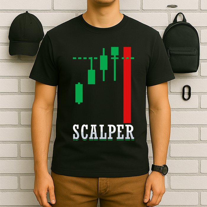Scalper Trader Stock Market Forex Crypto Gift For Dad Trader T-Shirt