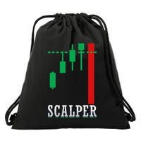 Scalper Trader Stock Market Forex Crypto Gift For Dad Trader Drawstring Bag