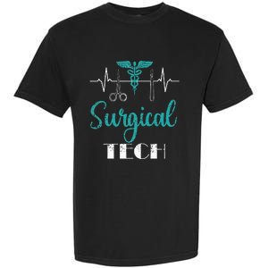 Scrub Tech Surgical Tech Week Technologist Technicians EKG Garment-Dyed Heavyweight T-Shirt