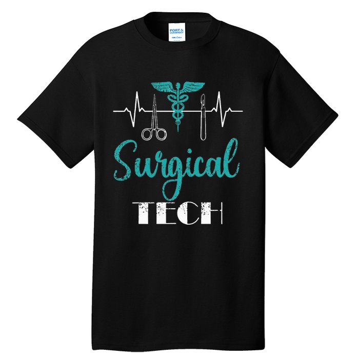 Scrub Tech Surgical Tech Week Technologist Technicians EKG Tall T-Shirt