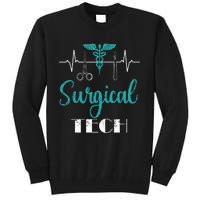 Scrub Tech Surgical Tech Week Technologist Technicians EKG Tall Sweatshirt