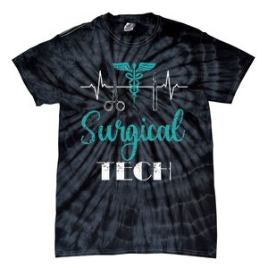 Scrub Tech Surgical Tech Week Technologist Technicians EKG Tie-Dye T-Shirt