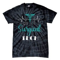 Scrub Tech Surgical Tech Week Technologist Technicians EKG Tie-Dye T-Shirt