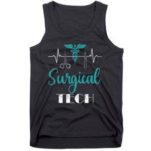 Scrub Tech Surgical Tech Week Technologist Technicians EKG Tank Top