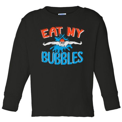 Swim Team Swimmer Aquatic Sport Athlete Funny Swimming Toddler Long Sleeve Shirt