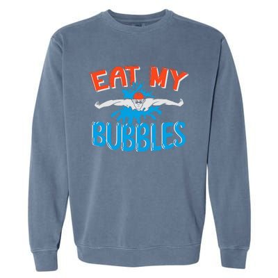 Swim Team Swimmer Aquatic Sport Athlete Funny Swimming Garment-Dyed Sweatshirt