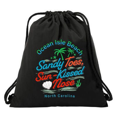 Sandy Toes Sun Kissed Nose At Oib Drawstring Bag