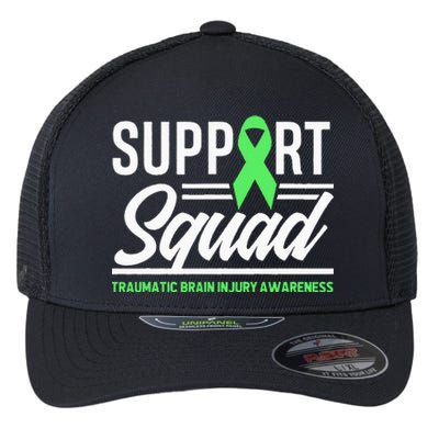 Support TBI Support Squad Traumatic Brain Injury Awareness Flexfit Unipanel Trucker Cap