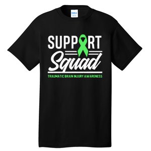 Support TBI Support Squad Traumatic Brain Injury Awareness Tall T-Shirt