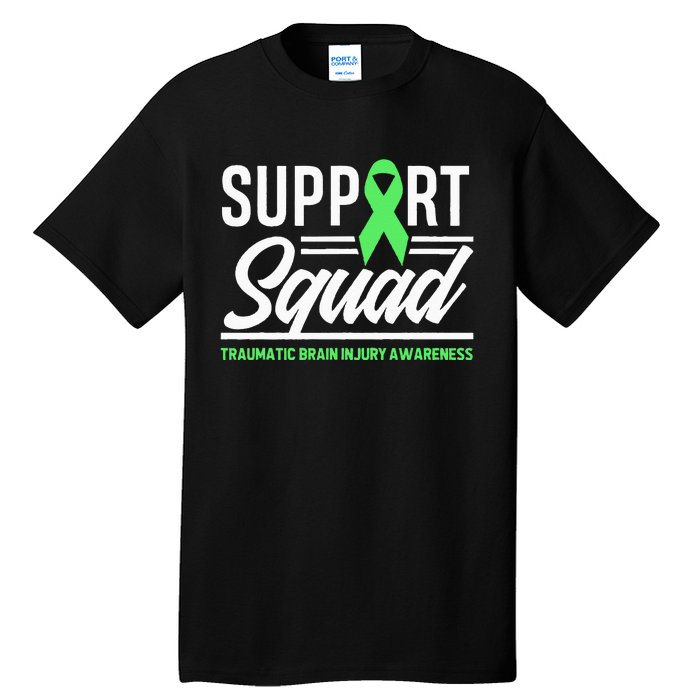 Support TBI Support Squad Traumatic Brain Injury Awareness Tall T-Shirt