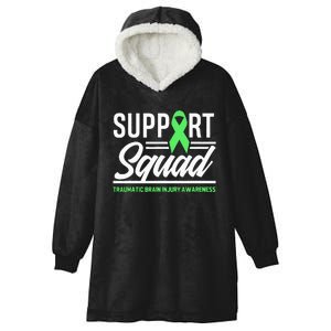 Support TBI Support Squad Traumatic Brain Injury Awareness Hooded Wearable Blanket