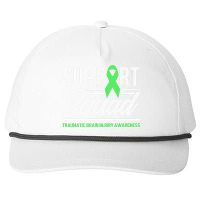 Support TBI Support Squad Traumatic Brain Injury Awareness Snapback Five-Panel Rope Hat