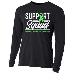 Support TBI Support Squad Traumatic Brain Injury Awareness Cooling Performance Long Sleeve Crew