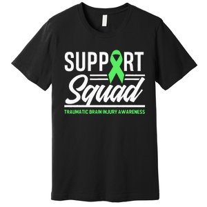 Support TBI Support Squad Traumatic Brain Injury Awareness Premium T-Shirt