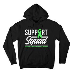 Support TBI Support Squad Traumatic Brain Injury Awareness Tall Hoodie