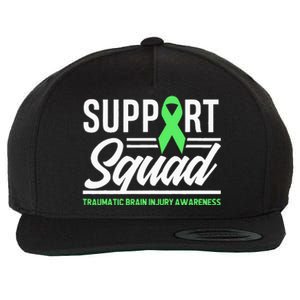 Support TBI Support Squad Traumatic Brain Injury Awareness Wool Snapback Cap