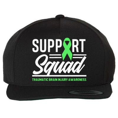 Support TBI Support Squad Traumatic Brain Injury Awareness Wool Snapback Cap