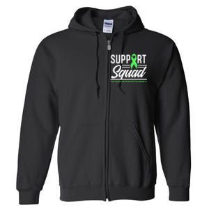 Support TBI Support Squad Traumatic Brain Injury Awareness Full Zip Hoodie